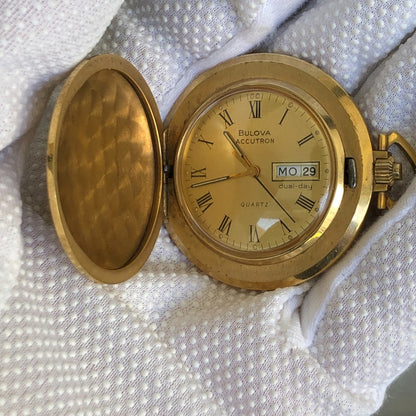 Reloj Bulova Accutron Vintage 1985 Bolsillo Valor Histórico Dualday