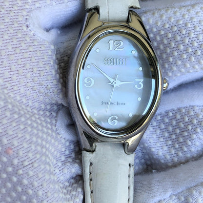 Reloj Ecclissi Plata 925 Mujer Año 2001 Oval Madreperla
