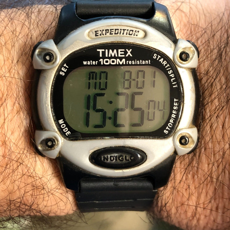 Reloj Timex Expedition Digital Hombre Indiglo Fines 90´s