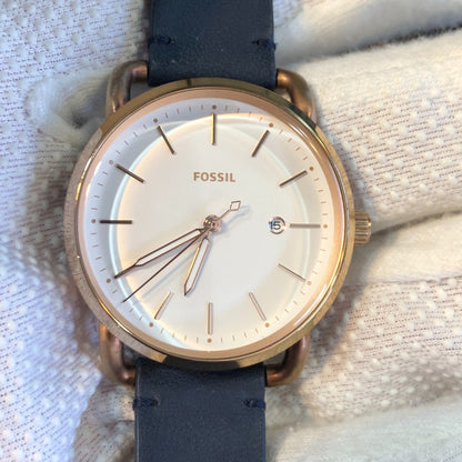 Reloj Fossil Mujer Año 2017 Rose Gold Minimal Correa Original