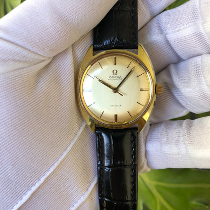Reloj Omega De Ville Automático Vintage 1968 Cal. 552 Plaqué Oro 20 Micras
