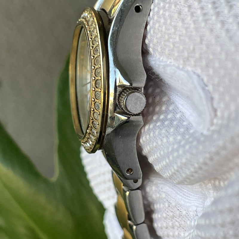 Reloj Fossil Mujer Año 2011 Two Tone Cristales Riley Mini