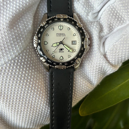 Reloj Fossil Hombre Año 2000 Dial Perlado Blue Serie