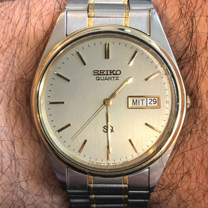 Reloj Seiko Hombre Vintage Año 1997 Two Tone Día-fecha Raro
