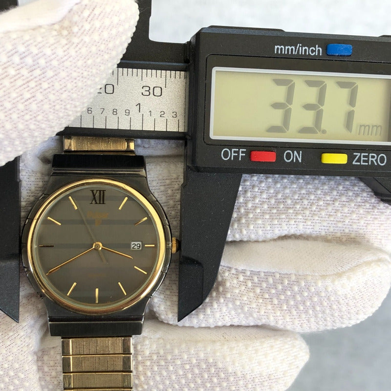 Reloj Pulsar By Seiko Hombre Año 1994 Correa Chapada Oro10k