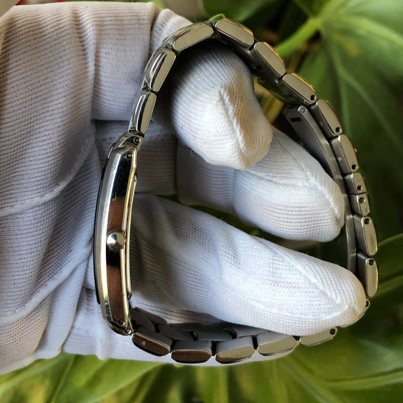 Reloj Bulova Hombre Año 2004 Rectangular Dial Azul Profundo