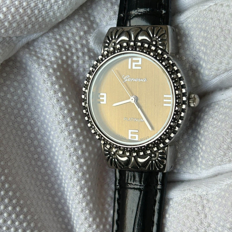 Reloj Geneva Platinum Mujer 2005 Dorado Honey-gold Vintage