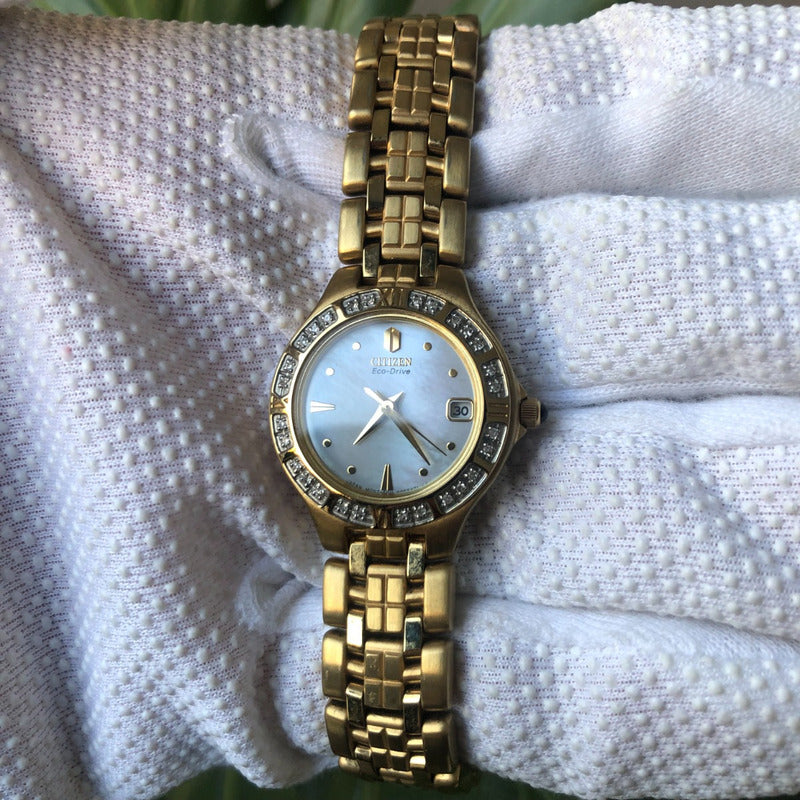 Reloj Citizen Mujer 2001 Eco-drive Madreperla Swarovski