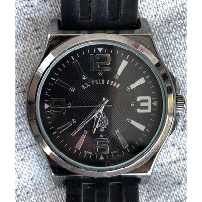 Reloj Us Polo Assn. Negro Acero Hombre 50mm
