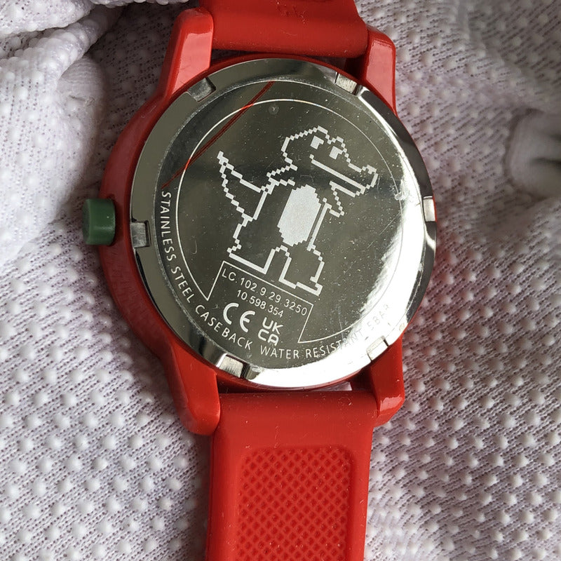 Reloj Lacoste Pixelcroc Niños 2021 Rojo Original Con Caja