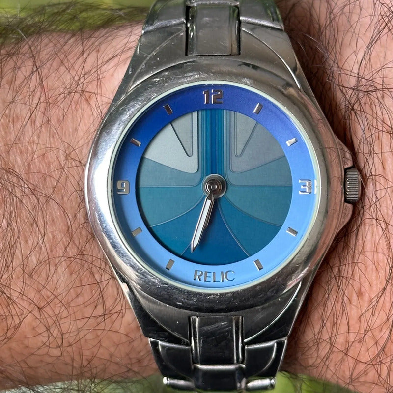 Relic By Fossil Hombre 2004 Pop-art Dial Animado Muy Escaso