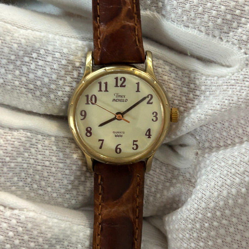 Reloj Timex Mujer Vintage 1997 Luz En Dial Pulsera Original