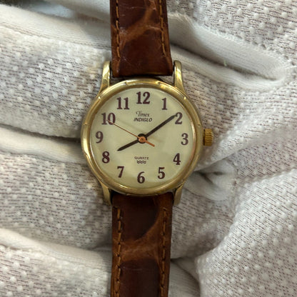 Reloj Timex Mujer Vintage 1997 Luz En Dial Pulsera Original
