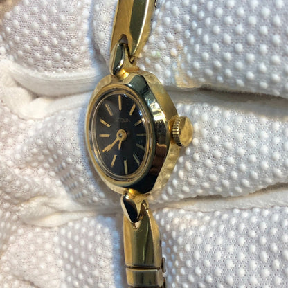 Reloj Acqua By Timex Mujer A Cuerda Vintage Años 80s Dorado