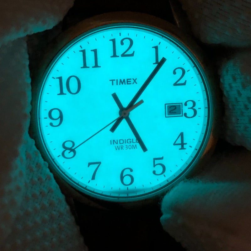 Reloj Timex Clásico Indiglo Hombre Año 2009 Fecha Correa Original