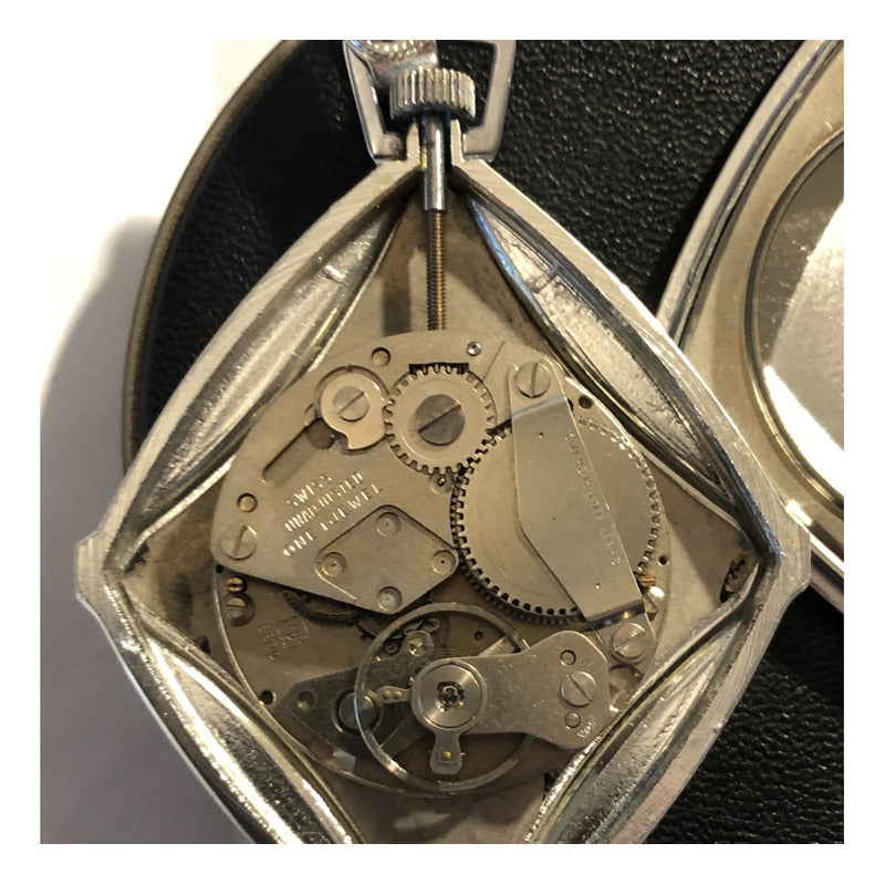 Reloj Colgante Sheffield Suizo Vintage A Cuerda Aluminio Raro