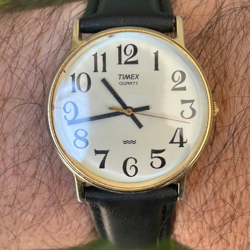 Reloj Timex Hombre 1993 Serif Clásica Vintage Compacto