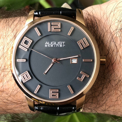 Reloj August Steiner Hombre Año 2015 Caja 42mm Máquina Suiza