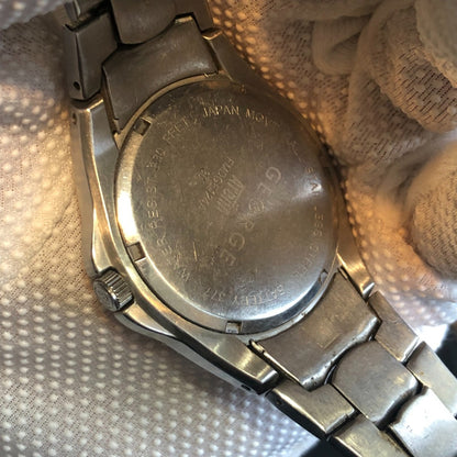 Reloj George Arena Hombre Vintage Fines 90s Dial Verde