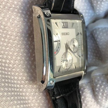 Reloj Seiko Multifunción Hombre Año 2006 Rectangular Japonés