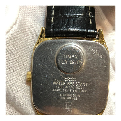 Reloj Timex Quartz Vintage Cuadrado Dress Con Día Y Fecha