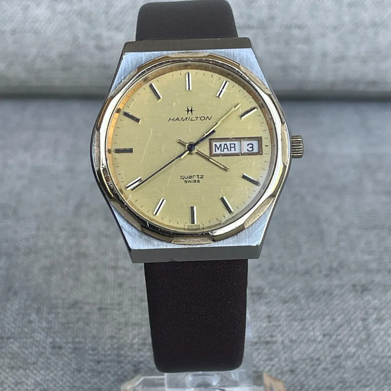 Reloj Hamilton Day-date Hombre Vintage 1979 Swiss Dorado