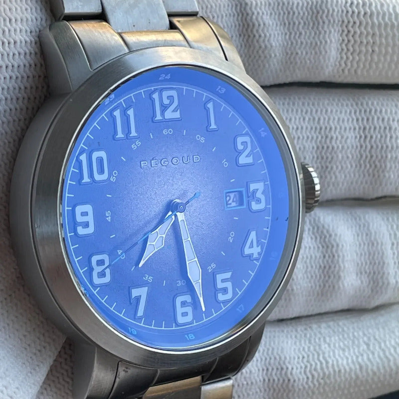 Reloj Pégoud Aviador Francés Hombre 44mm Dial Degradé 2000´s Escaso