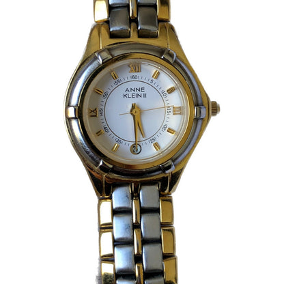 Reloj Anne Klein Ii Mujer Dial Blanco Two Tone 2001 Leer