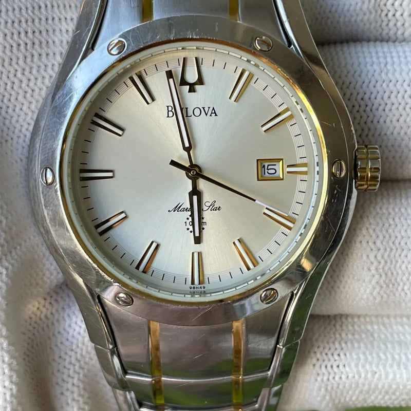 Reloj Bulova Marine Star Hombre Vintage 1996 Two Tone