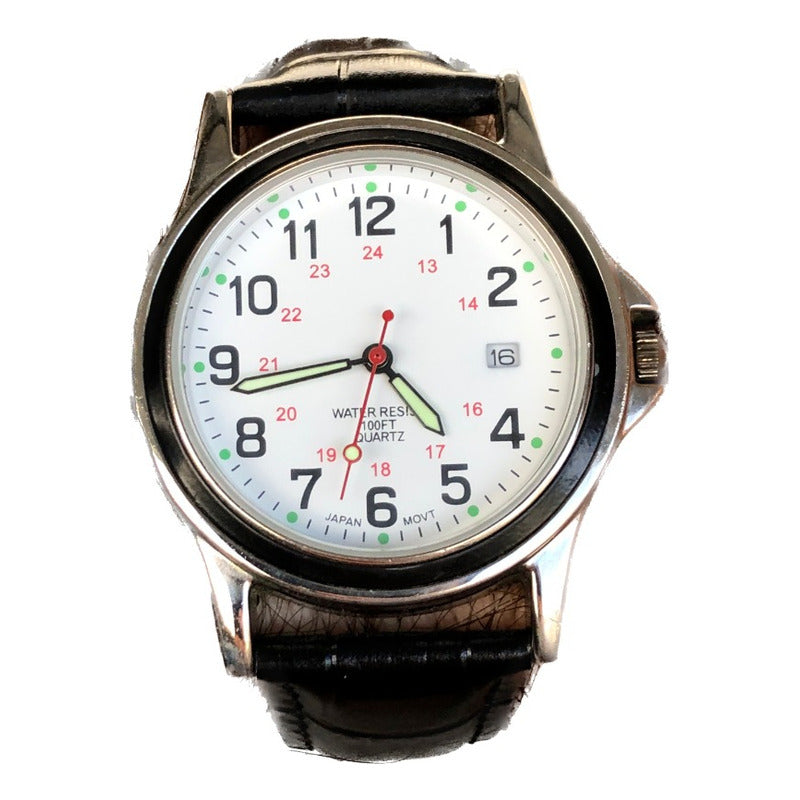 Reloj Puritan 24 Hrs Estilo Militar Fines 90´s Hombre