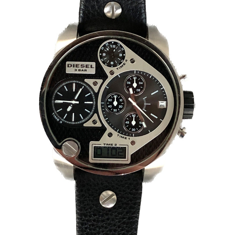 Reloj Diesel Dz-7125 Vintage Hombre Muy Grande Descontinuado