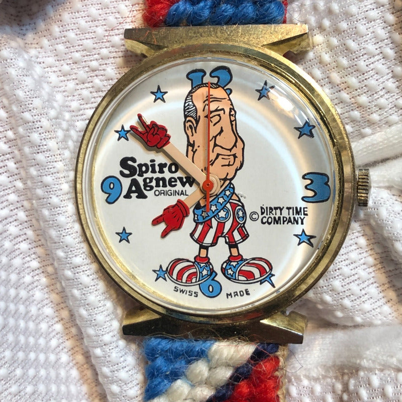 Reloj Spiro Agnew Hombre Mecánico Año 1970 Pieza De Museo