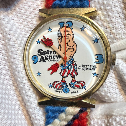 Reloj Spiro Agnew Hombre Mecánico Año 1970 Pieza De Museo