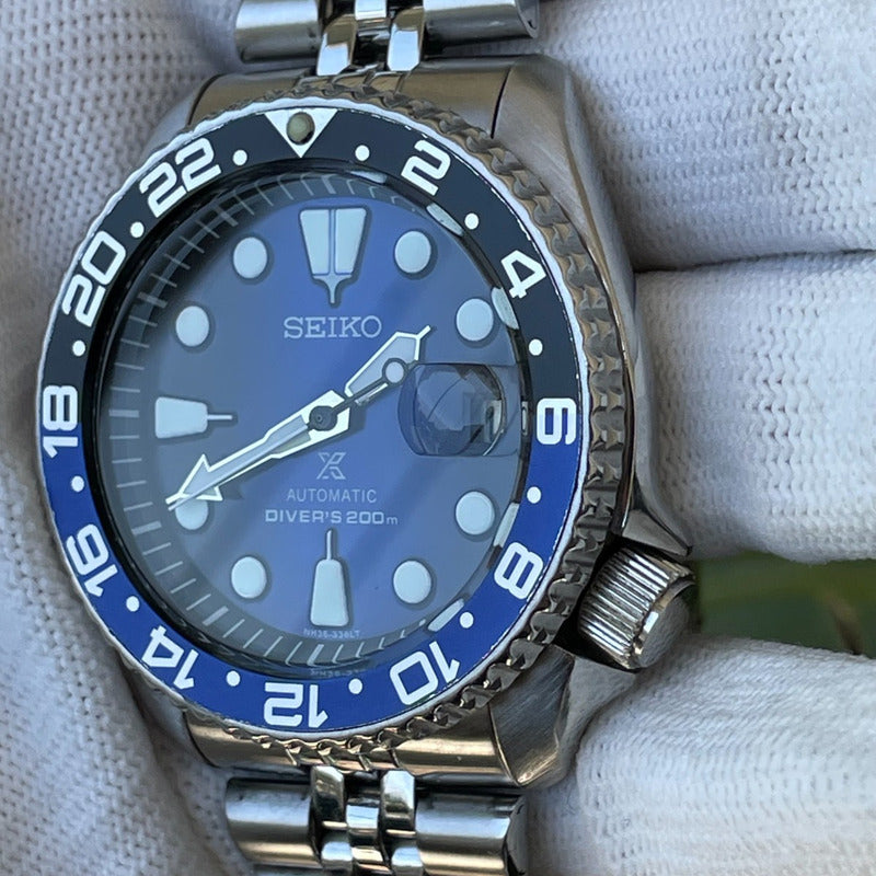Reloj Seiko Hombre Año 1994 Diver Automático 7002 Azul/negro