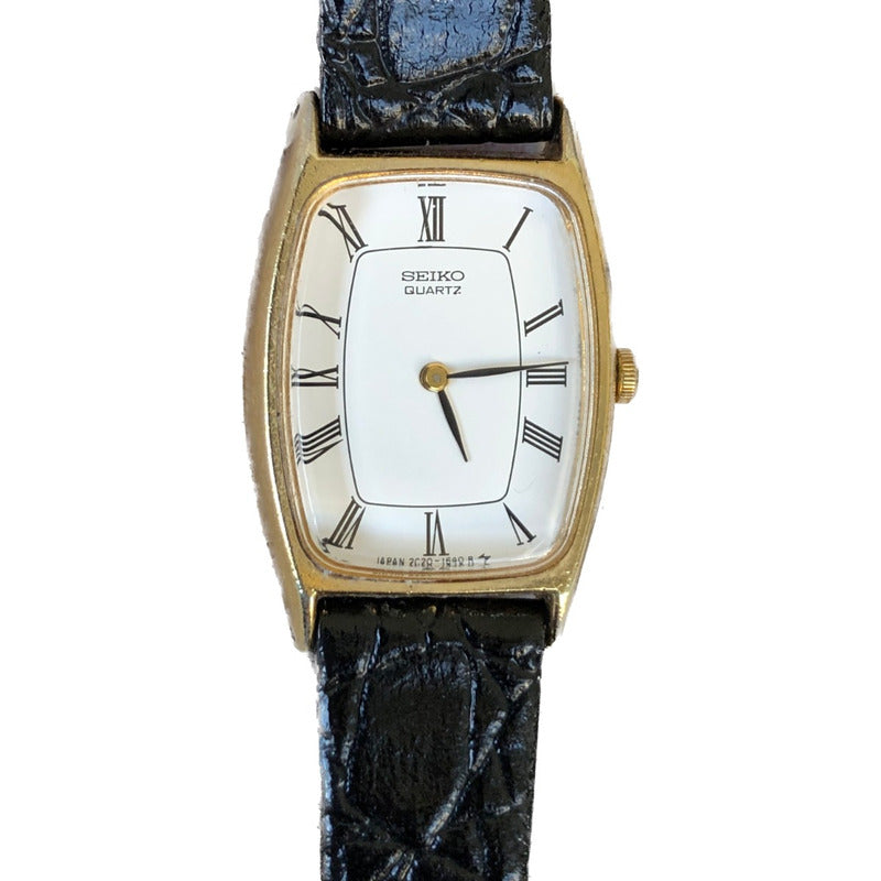 Reloj Seiko Mujer Vintage 1985 Ultrafino Art Deco Roman Dial
