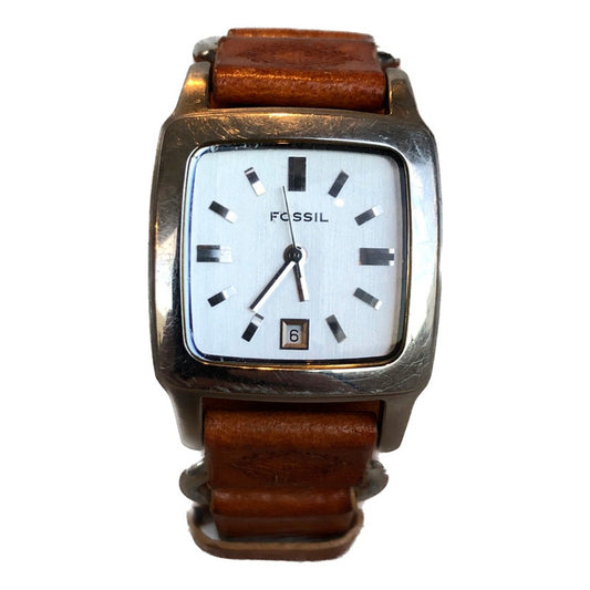 Reloj Fossil Vintage Mujer Pulsera De Cuero Ancha