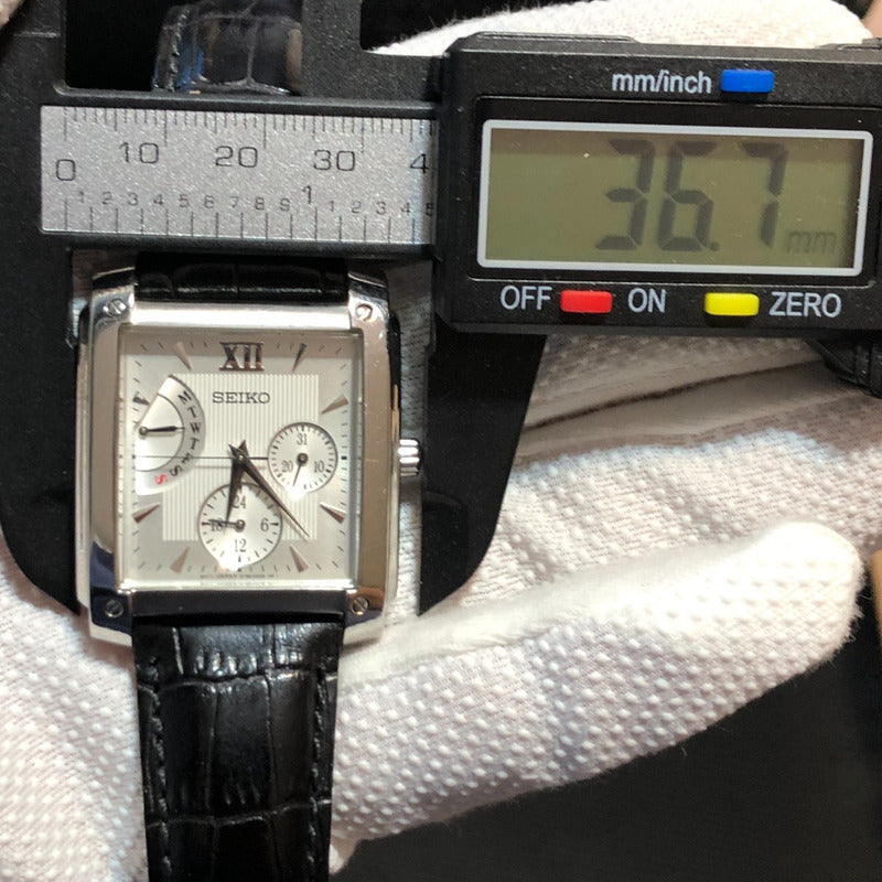 Reloj Seiko Multifunción Hombre Año 2006 Rectangular Japonés