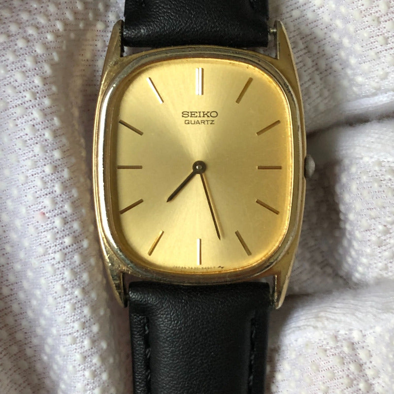 Reloj Seiko Hombre 1983 Dorado Ultraplano Minimalista Único
