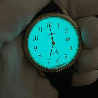 Timex Easy Reader Classics Hombre 2000s Indiglo Estilo Ejecutivo