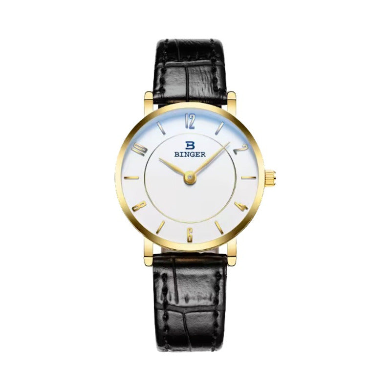 Reloj Binger B-9013g Unisex Correa Cuero