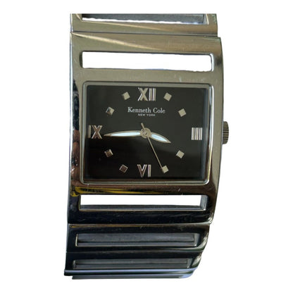 Reloj Kenneth Cole Mujer Año 2004 Acero Rectangular Cut-out