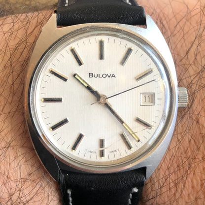 Reloj Bulova Hombre 1970 Suizo Cuerda Manual Leer Detalle