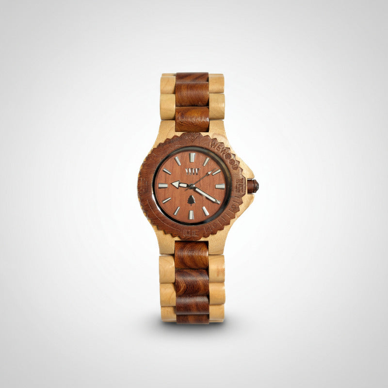 Reloj Wewood Hombre Madera Arce Y Caoba Año 2013 Florencia