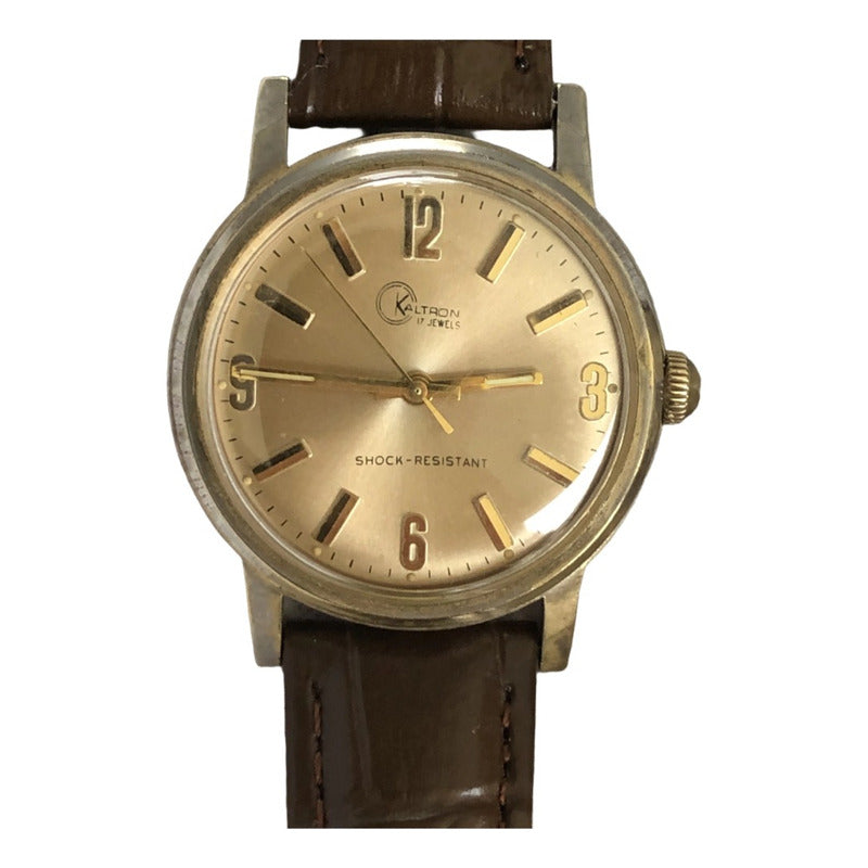 Reloj Kaltron Hombre Mecánico Vintage 1962 Suizo 21 Joyas