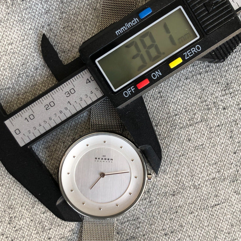 Reloj Skagen Mujer Año 2015 Cuarzo Malla Milanesa Caja 38 Mm