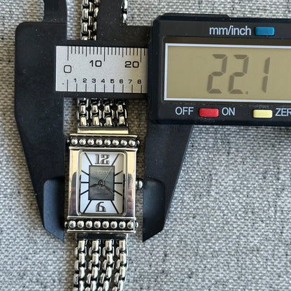 Reloj Ecclissi Mujer Plata Maciza 925 Años 2000s Art Déco 70gramos