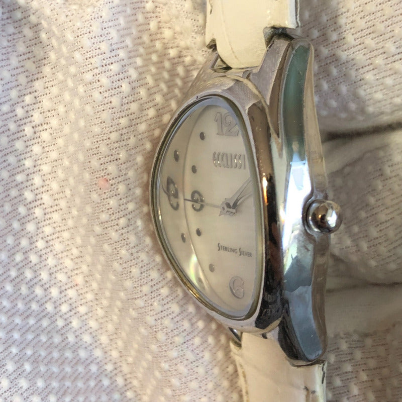 Reloj Ecclissi Plata 925 Mujer Año 2001 Oval Madreperla
