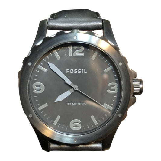 Reloj Fossil Negro Correa Original 2013 Hombre Caja 49mm