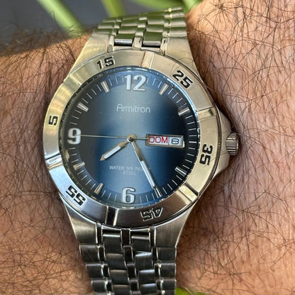 Reloj Armitron Hombre Day-date Año 2002 Columna Luminosa