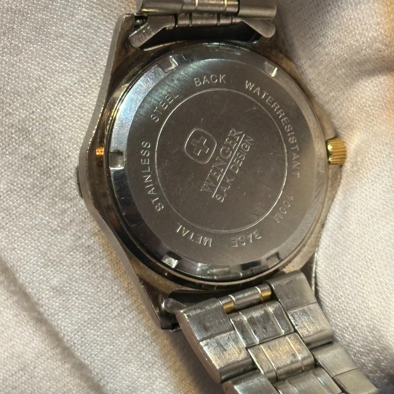 Reloj Wenger Swiss Army Hombre 1998 Field Militar Two Tone